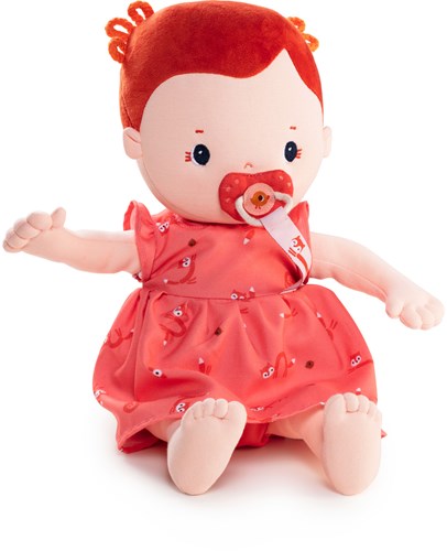 Lilliputiens babypop Rose - zachte pop 36 cm met fopspeen