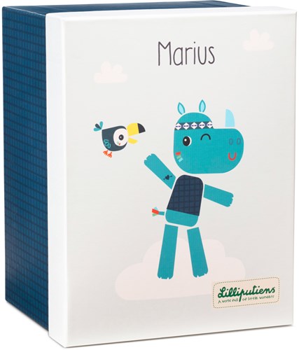 Lilliputiens Knuffel Neushoorn - Marius-3