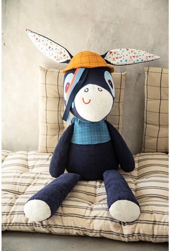 Lilliputiens Knuffelezel Ignace Extra Groot - 95 cm-2