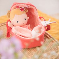 Lilliputiens babypop Lena zachte speelset met reiswieg en accessoires-3