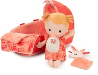 Lilliputiens babypop Lena zachte speelset met reiswieg en accessoires