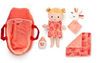 Lilliputiens babypop Lena zachte speelset met reiswieg en accessoires-2