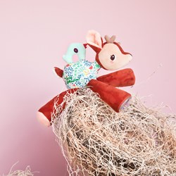Lilliputiens geluidshertje Stella in galop - zacht knuffelspeelgoed voor peuters