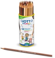Giotto kleurpotloden skin tones pot 48 stuks Stilnovo