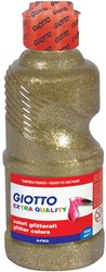 Giotto plakkaatverf glitter goud 250ml - creatieve kinder verf