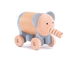 Bajo Houten Spaarpot - Rijdende Olifant voor kinderen