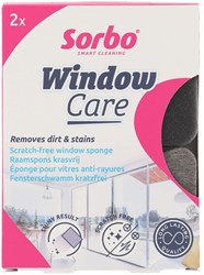 Sorbo raam spons set - 2 stuks - krasvrij schoonmaken ramen