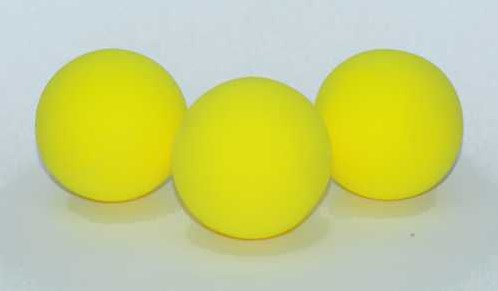 3 foam ball 70mm yellow in verp.