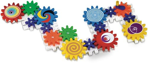 Quercetti bouwset XXL Kaleido Gears 110-delig educatief speelgoed-2