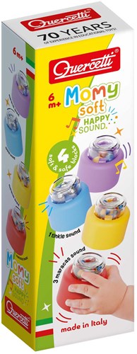 Quercetti Momy Soft bouwblokken met Geluid, 4dlg.