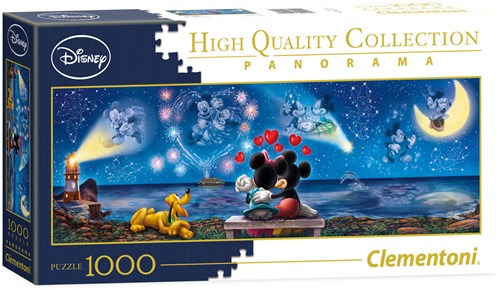 Disney puzzel panorama Mickey & Minnie 1000 stukjes karton volwassenen-2