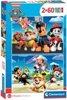Clementoni puzzel Paw Patrol - 2x60 stukjes - kinderpuzzel karton