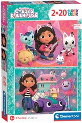 Clementoni Gabby's Dollhouse puzzel - kinderpuzzel 2x20 stukjes karton