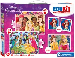 Disney educatief speelgoed Clementoni 4in1 prinsessen memory puzzel