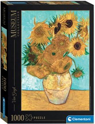 Clementoni puzzel kunst Van Gogh zonnebloemen 1000 stukjes museum