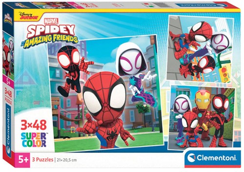 Spidey And Friends puzzel 3 x 48 stukjes