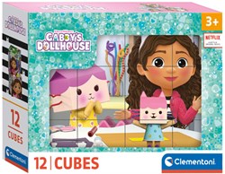 Clementoni blokpuzzel Gabby's Dollhouse - 12 blokken - Cartoon puzzel