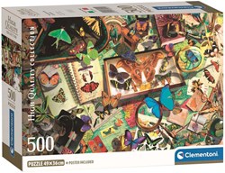Clementoni puzzel - 500 stukjes - De Vlinderverzamelaar - High Quality Collection