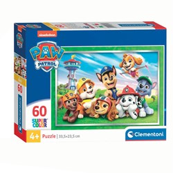 Clementoni puzzel PAW Patrol 60 stukjes - kinderpuzzel karton
