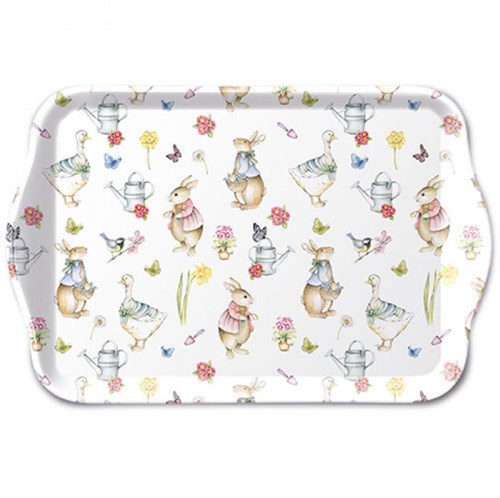 Ambiente dienblad melamine paasdecoratie Easter garden 13x21cm