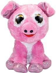 Lumo Stars pluche knuffel varken Piggy 15cm met grote ogen