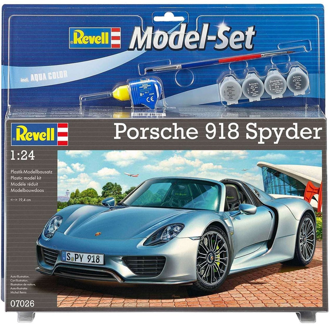 Revell Porsche modelbouwauto 918 Spyder - Model Set 1:24