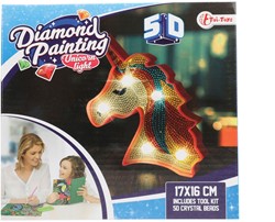 Diamant schilderij lamp Eenhoorn 46655A