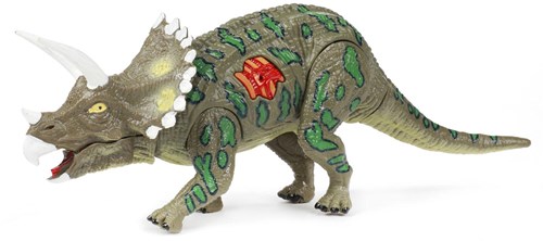 Beweegbare dinosaurus speelgoed met geluid - dino figuur bruin - World of Dinosaurs-2