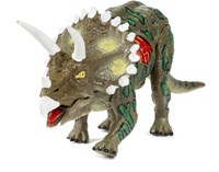 Beweegbare dinosaurus speelgoed met geluid - dino figuur bruin - World of Dinosaurs-3