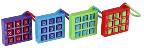 Toi-Toys sleutelhanger Tic Tac Toe spel - compact reisspel voor kinderen