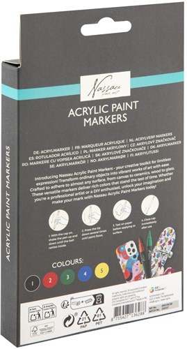 Acrylic markers set stiften 5 stuks multicolor creatief speelgoed-3