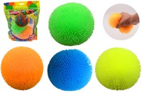 Johntoy squishy fluffy ballen speelgoed set 10 cm kleurrijk