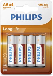 Philips AA batterijen - 4 stuks alkaline penlite voor speelgoed