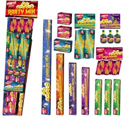 Twisk kindervuurwerk party mix pakket XL 70cm - 140-delig vuurwerk