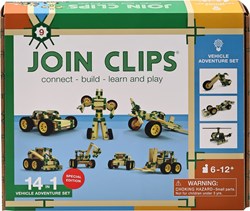 JOIN CLIPS bouwset voertuigen avontuur 14-in-1 constructiespeelgoed
