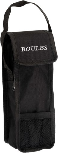 HOT Sports + Toys jeu de boules tas zwart voor 3 ballen - stevige draagtas
