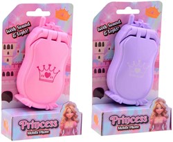Johntoy prinsessen speelgoedtelefoon met licht en geluid roze
