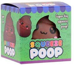 Johntoy speelgoed grote squeeze drol stressbal multicolor