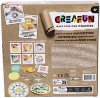 Creafun knutselset onderzetters maken - kleurrijk mozaïek DIY pakket-2