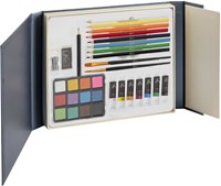 Aquarel art set schilderen 34-delig in luxe opbergdoos cadeau-2