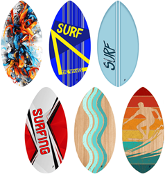 Twisk skimboard hout 105 cm - speelgoed surfplank voor kinderen