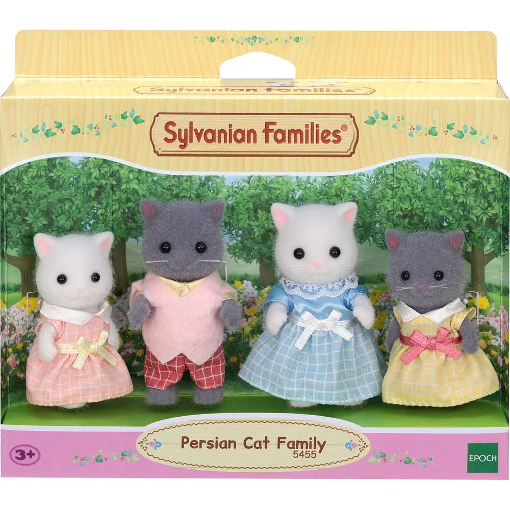 Sylvanian Families Perzische Kat Familie poppenhuis figuren set 5455