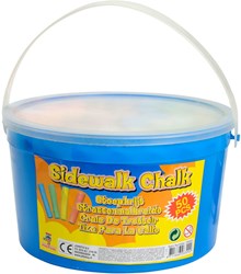 Johntoy stoepkrijt emmer Outdoor Fun 50 stuks kleurrijk buitenspeelgoed