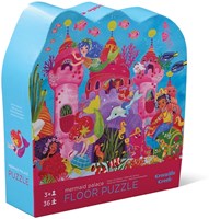 Crocodile Creek vloerpuzzel zeemeermin paleis 36 stukjes karton