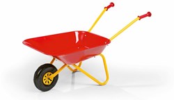 Metalen kruiwagen rood speelgoed voor kinderen met grip handvaten