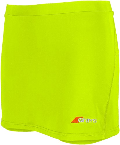 Grays hockeykleding Apex Skort Fluo Geel - maat 140 hockeyrokje