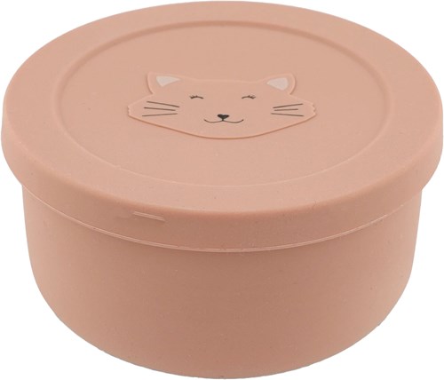 Trixie siliconen snackdoosje kinderen - Mrs. Cat - flexibel en schattig