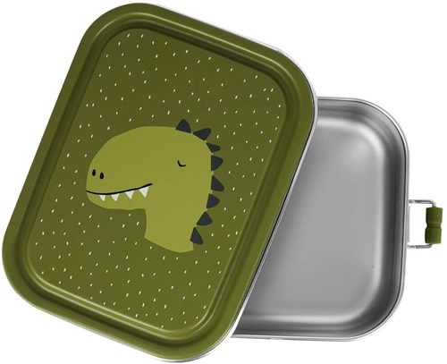 Trixie brooddoos lunchbox Mr. Dino - RVS - Groen - Kinderen-2