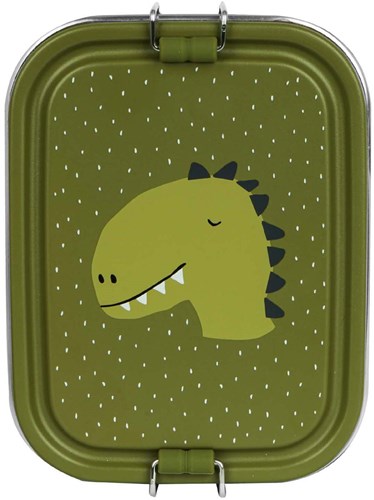 Trixie brooddoos lunchbox Mr. Dino - RVS - Groen - Kinderen-3