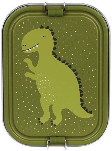 Trixie lunchbox groot - RVS brooddoos voor kinderen - Mr. Dino - Groen-3